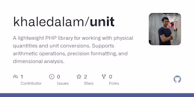 PHP Units & Dimensions Library Development