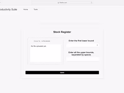 Stock Register Automation for a Metal Supplier
