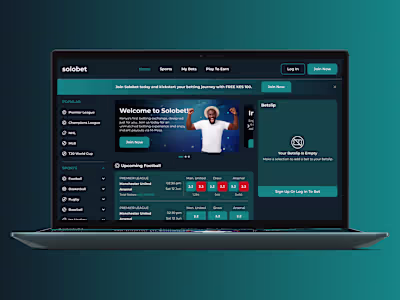 SoloBet - UX Meets Blockchain | Figma Design