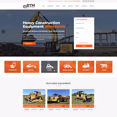 construction website design