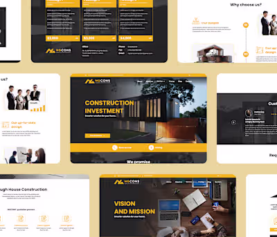 NGCONS website UX UI design :: Behance