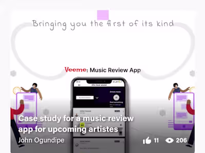 Case study of a music review app