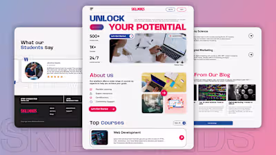 Online Learning Platform - UX/UI Design 
