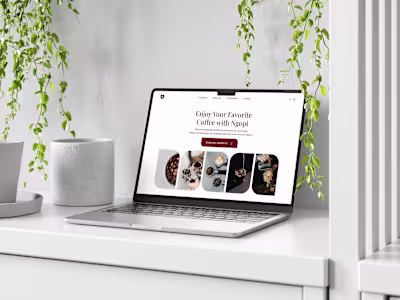 Coffee Shop Landing Page Design