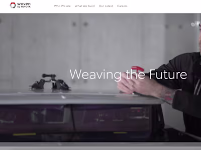 Toyota Woven Site | Frontend & Backend Development