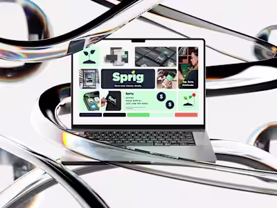 Sprig Fintech App | Branding, UI, Pitch Deck