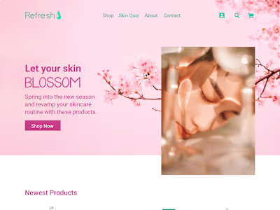 Beauty Website (Homepage)