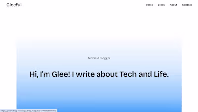 A modern blog website developed with React and Contentful CM...