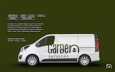 GARDEN SERVICES, a multi services garderner - brand identity