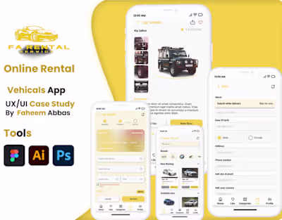 Vehicles Rentals app :: Behance