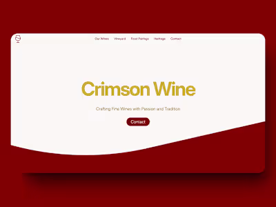 Crimson Wine - Elegant Wine Brand Template