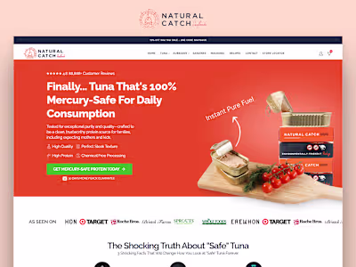 Landing Page Conversion Rate Optimization for Natural Catch