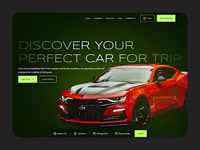 Website Design and Development for Car Rental Services 🙌