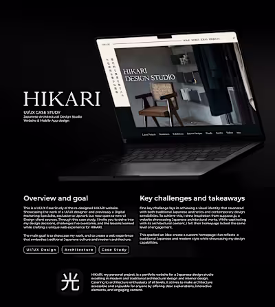 HIKARI UI/UX Design 