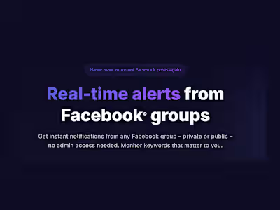 Automated Facebook Groups Monitoring System for CPA Firm