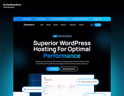 Hostious.io Website Design | Secure & Hassle-Free! 🔒⚡