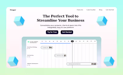 High Converting Framer Landing Page for Proper (CRM Software)