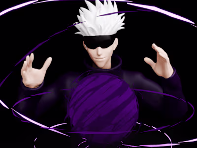 gojo satoru 3d model 