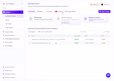 AI Saas Dashboard Design