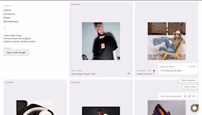 E-commerce website