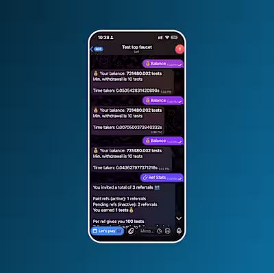 High-Performance Telegram Bot for User Engagement