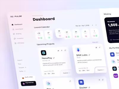 MVP for the Web 3 launchpad Pulse