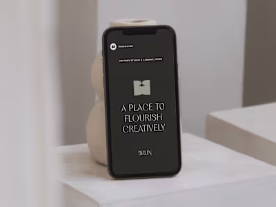 Branding for BRUN pottery studio