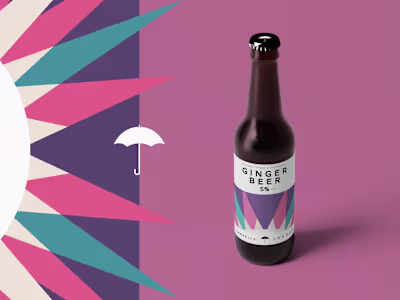 Umbrella London - Ginger Beer Bottle Design