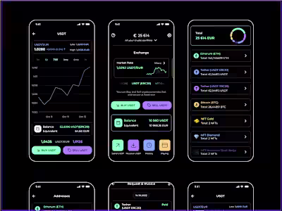 Crypto Mobile App Design