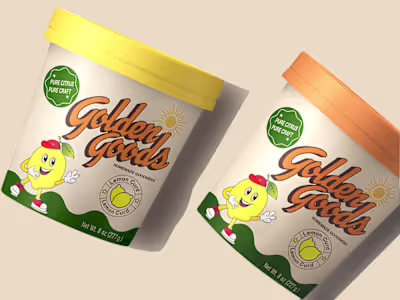 Golden Goods | Food Packaging & Brand Identity Design