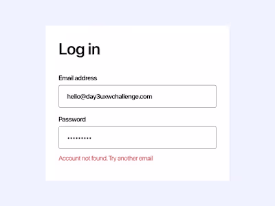 💡Error Message Design - UX Writing Challenge