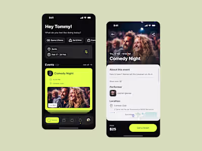 Event manager - Mobile app
