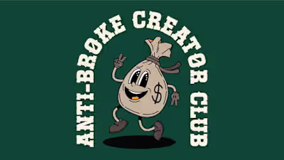 Anti-Broke Creator Club Logo & Brand Design
