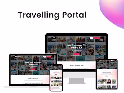 TravelDate: Full-Stack Travel-Themed Dating Platform