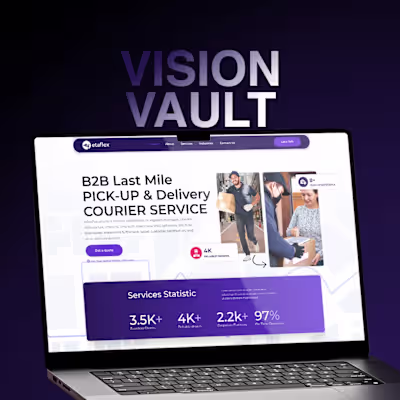 Working on a B2B logistics website design focused on clarity...