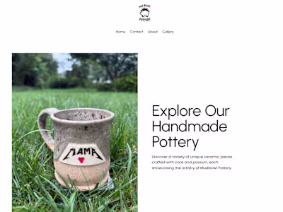 A close friend of mine had started her own pottery business ...