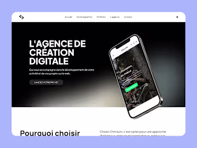 Website of a French digital design agency