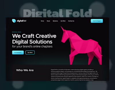 Digital Fold - Figma to Webflow Conversion