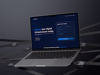 CyberSecurity  Website Concept Design