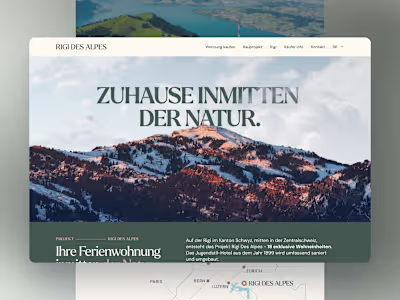 Rigi Des Alpes – Swiss Mountain Apartments Website