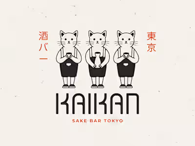 Kaikan Sake Bar Visual Identity