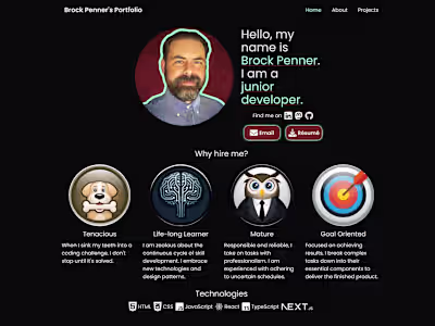 Brock Penner's Portfolio Website