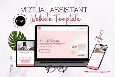 Canva Website for Virtual Assistants