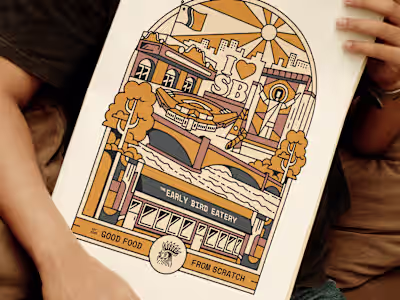 The Early Bird Eatery: Tee Illustration