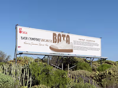 mockup desgin for Bata