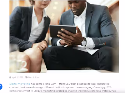 Blog Post: The Digital Marketing Facts You Need To Know In 2022 