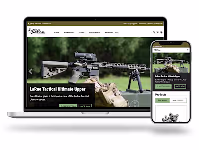 LaRue Tactical Website Design