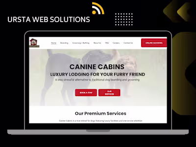 Squarespace Site for Canine Cabins