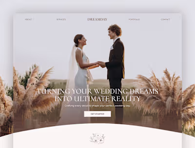 Wedding Planner Website Framer