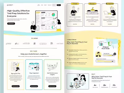 Website Design for Education platform